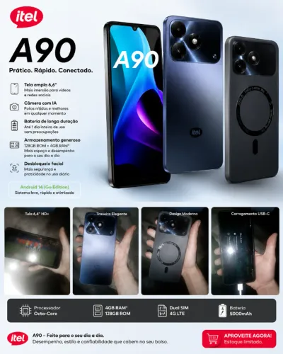 ? Itel A90 - 128GB | 8GB RAM | Excelente Estado