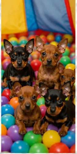 Neném esperto e saudável Pinscher/Pincher/Pinsher/Pintier