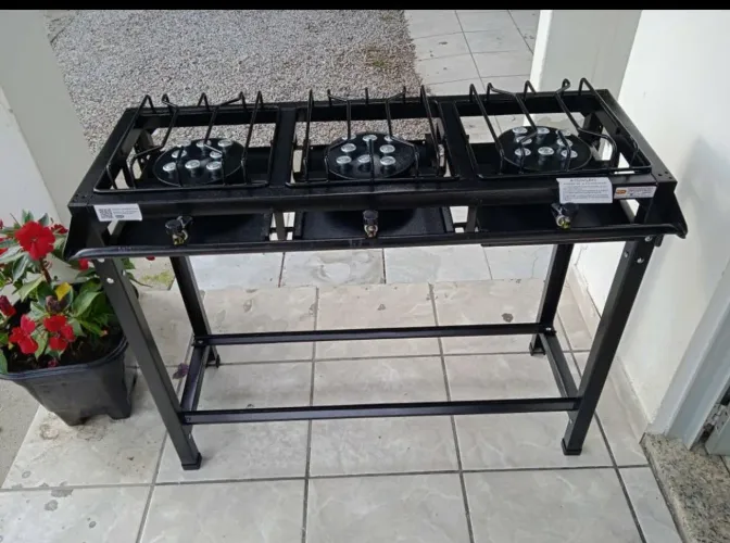 Fogão industrial 3 bocas alta pressão, pagamento só no ato da entrega, produto novo,,