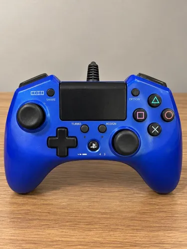 Controle Hori Pad 4 azul com fio ps4