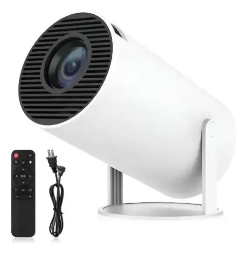 Projetor Smart Portátil Hy300 Hd 4k Wifi Branco Android Branco 127/220v