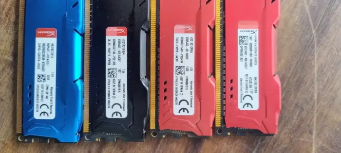 Memoria ram ddr3 hyperx usadas 4x4gb