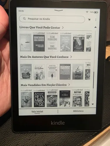 Kindle Paperwhite com capa original 