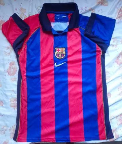 Camisa Barcelona Retro 2001
