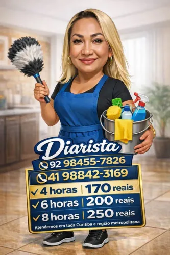 Diarista em Curitiba e região metropolitana 