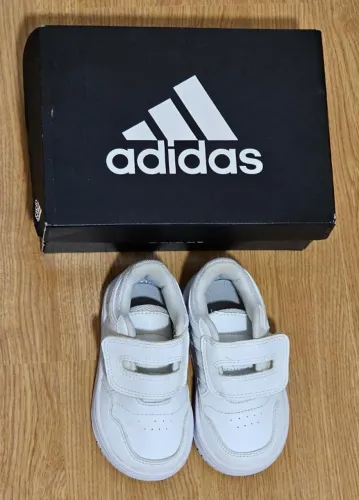 Tênis Adidas Hoops 3.0 CF - Infantil - Tamanho 21 - Branco