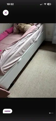 Cama box baú solteiro castor