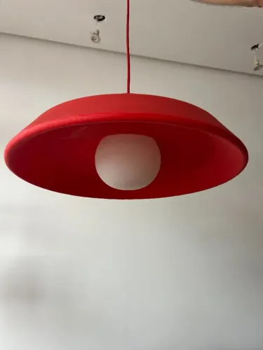 Luminária Pendente vermelha
