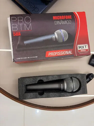 Microfone Samson, Microfone MXT ProBT 58A e Cabo Data link e Pedestal