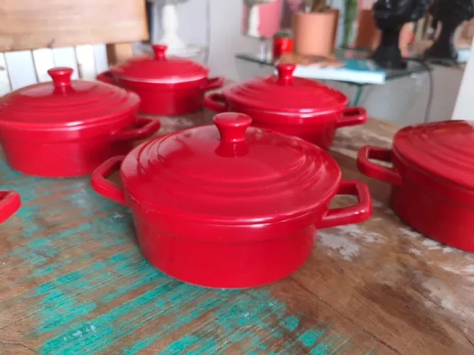 Mini Caçarola em Cerâmica 12cm 6un