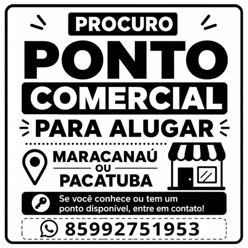 Procuro ponto comercial