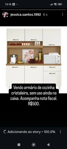 Armário de cozinha, novo na caixa. Não Entrego.