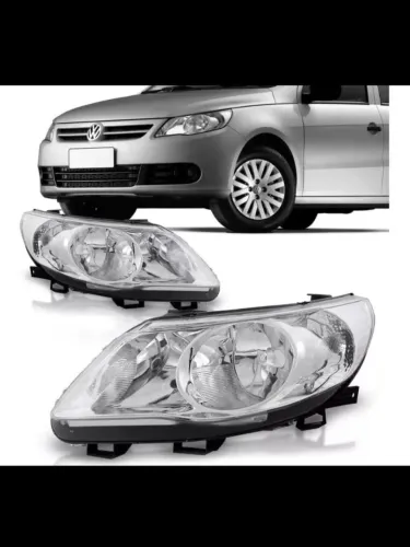 Par farol gol Voyage Saveiro G5 2009 10 11 12 duplo cromado 