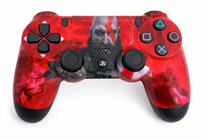 Controle PS4 Sem Fio - God of War Vermelho