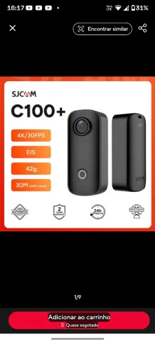 Camera de ação plus até 4 k