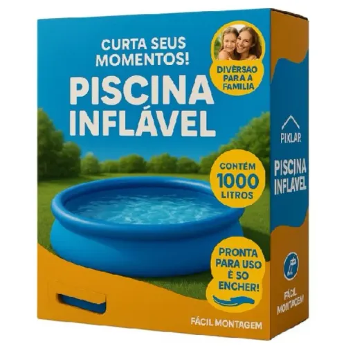 Piscina Borda Inflável Capacidade 1000 Litros Pixlar
