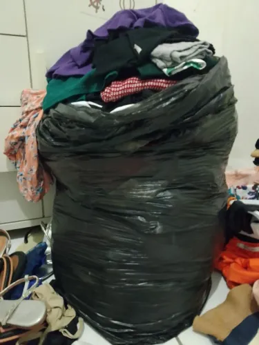 Sacola de roupas para Bazar