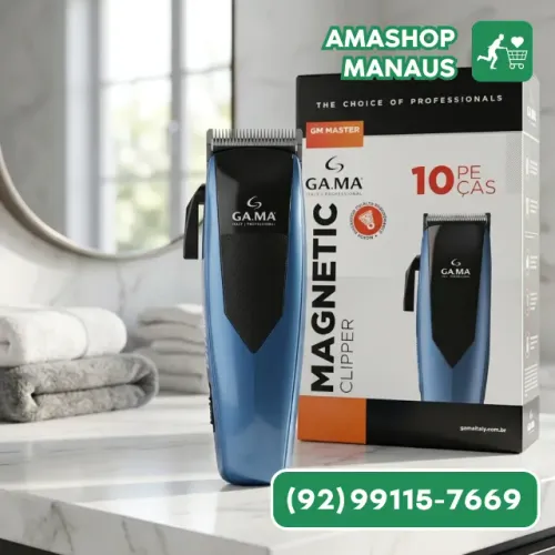 Maquina De Cortar Cabelo Gamma Profissional Com Acessorios