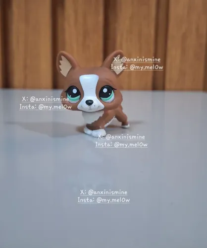 Littlest Pet Shop Original Cachorro Corgi #2150 brinquedo colecionável