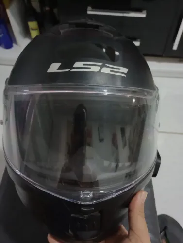 Capacete LS2 stream novo +viseira prateada + intercomunicador