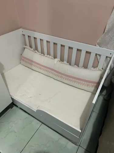 Berço Americano Ludmila Branco Bétula - Carolina Baby