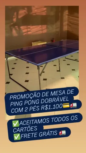 mesa de ping pong partir R$ 750 ( padrão grande ) 