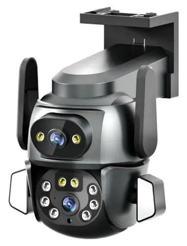 Ipega KP-CA209 Câmera Ip Com Lente Dupla Rotação 360 °tela Dupla 4k Cor Preto