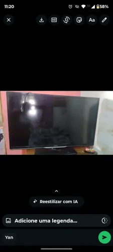 Tv em bom estado para retirada de peças 