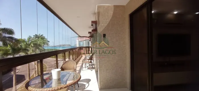 Apartamento com 4 dormitórios para alugar, 171 m² por R$ 7.273,83/mês - Centro - Cabo Frio
