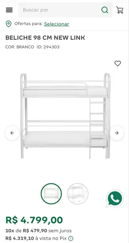 Beliche 98 cm - Tok Stok