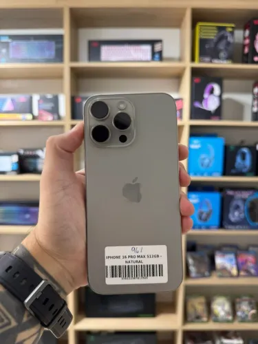 iPhone 16 Pro Max 512gb Natural - Até 12x sem juros, Loja Física
