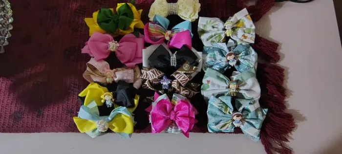 Laços de cabelo para bebê 