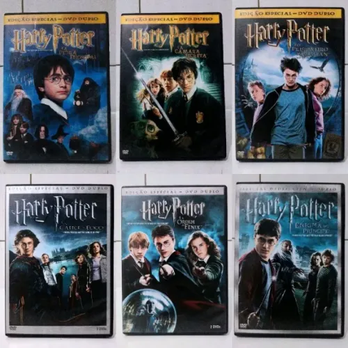 DVD Harry Potter (1-6) - Coleção Dupla (12 Discos)