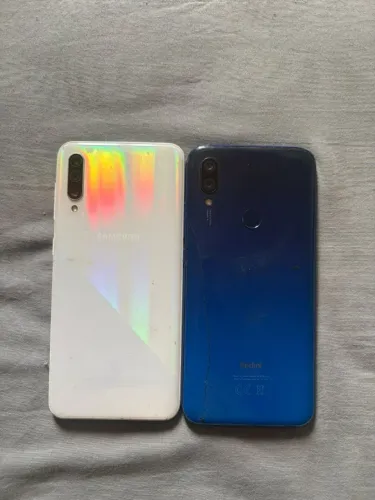 Lote 2 celulares com defeito p/ peças - Samsung A30s + Redmi 7 - Frete Grátis
