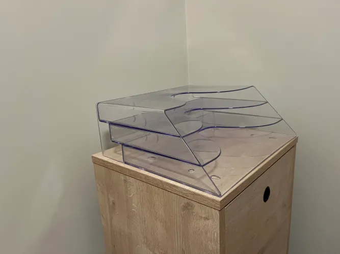 Organizador Triplo Office Cristal Maxcril - Porta Documentos