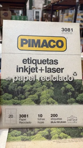 Etiqueta reciclado pimaco