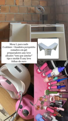 produtos nails bem conservados