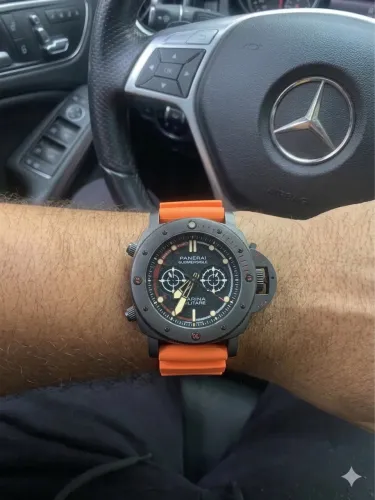 RELOGIO DE PULSO PANERAI PULSEIRA LARANJA