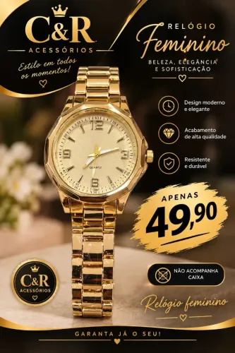 Relógio feminino 49.90