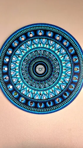 Mandala Decorativa Artesanal 65cm