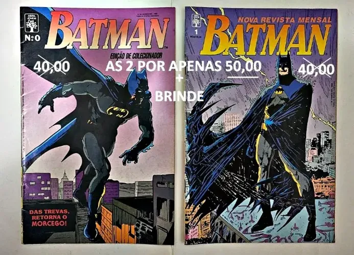 Rio: Revistas do Batman Especiais para colecionador grátis boneco