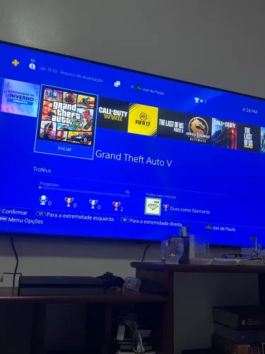 Ps4 slim novo e conservado em ótimo estado