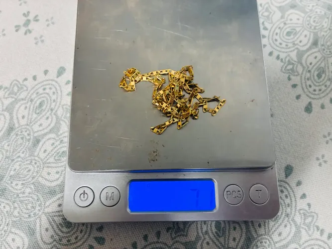 Corrente ouro 7g elo Piastrini