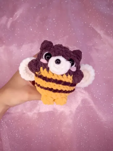 Urso Abelha Fofinho em Crochê 