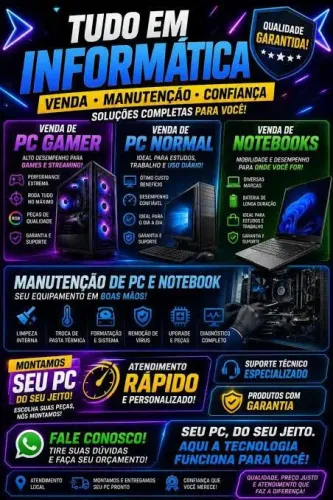 Manutenção de Computadores | Notebooks | Redes(cabeada, Wiffi) | Ribeirão Preto