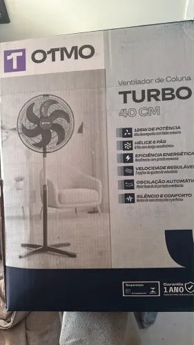 LOTE 28 Ventiladores Coluna OTMO Turbo 40cm 110V Novos Lacrados