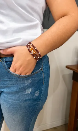 Pulseiras Guia - Xangô