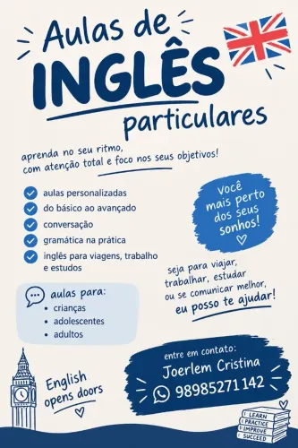 aulas de inglês
