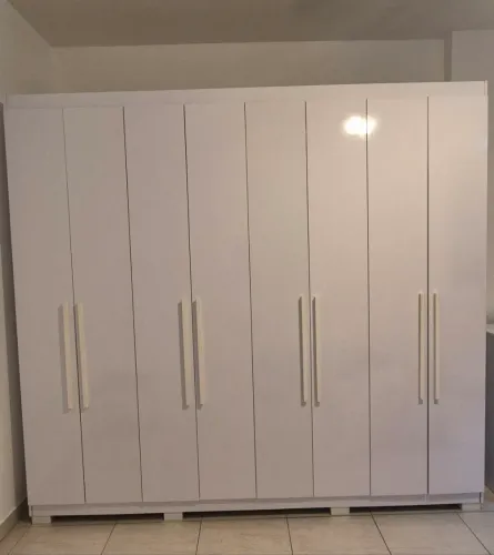Guarda-Roupa Casal Grande 8 Portas Branco
