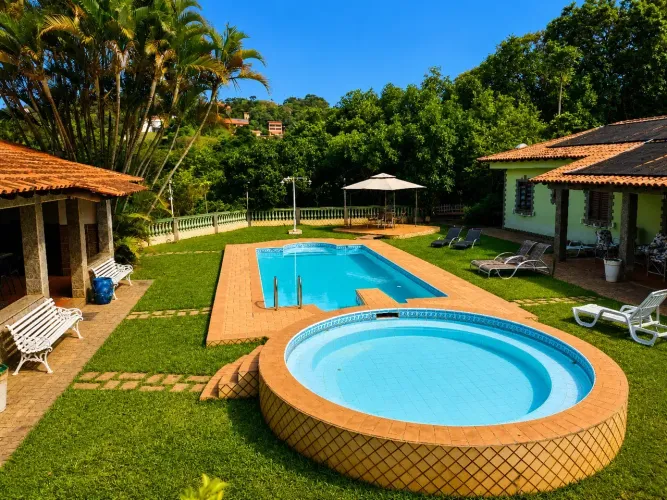 Chácara São Roque, Piscina, Churrasqueira, campo de Futebol e beach tennis